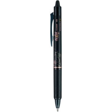 PILOT Pilot FriXion Clicker Erasable Retractable Gel Pen, 1 mm, Black Ink/Barrel, Dozen 11384